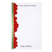 Noël stationnaire de vacances papier à lettre personnalisé