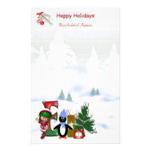 Noël stationnaire E de monogramme Motifs Pour Papier À Lettre