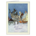 Noël vintage carte de vœux