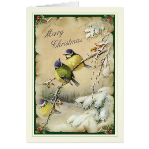 Noël vintage carte de vœux