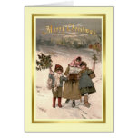 Noël vintage carte de vœux