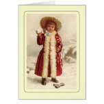 Noël vintage carte de vœux