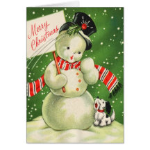 Noël vintage cartes de vœux