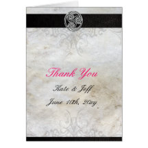 Noeud gaélique celtique de cartes de Merci