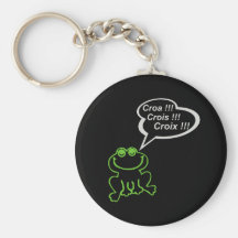 NOIR AFFECTUEUX de gris de vert de Grenouille Porte-clefs