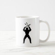 Noir anormal d'icône de BBQ Tasse À Café
