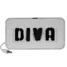 Noir audio de diva haut-parleurs mobiles
