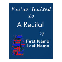 Noir bleu rouge du wordle 1 femelle de bassiste invitations personnalisables