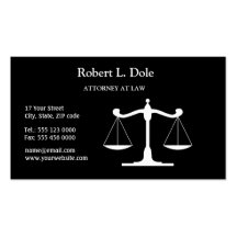 Noir de Businesscard de loi Modèles De Cartes De Visite