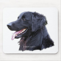 noir de hovawart tapis de souris
