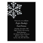 Noir d'invitation d'anniversaire de bonbon en cris