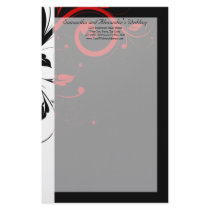 Noir et blanc avec le remous inverse rouge