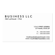 noir et blanc simple. cartes de visite personnelles