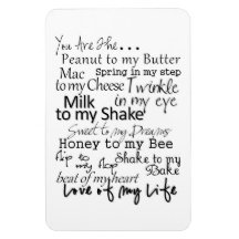 Noir et blanc vous êtes… Aimant Magnets Rectangulaire