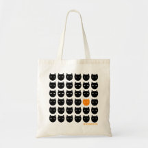 Noir et sac de chat de gingembre