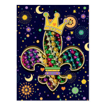 NOLA Dat Fleur de beads Carte Postale