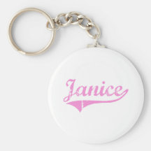 Nom classique de style de Janice Porte-clé