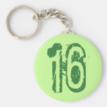 NOMBRE GRUNGE VERT 16 PORTE-CLEFS