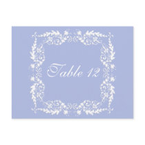Nombres de Tableau de réception de mariage du bleu