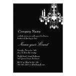 Nommez votre noir d'événement salle de bal grande invitation