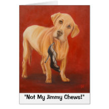 "Non mes mastications de Jimmy !" carte de note