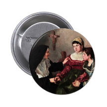 Nonne donnant le confort badge avec épingle
