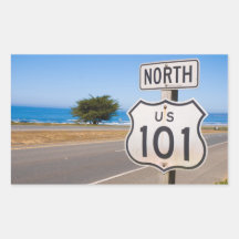 Nord de la route 101 autocollants