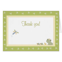 Note de Merci de carte de prince note de grenouill