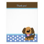 Note plate BELLE de Merci du CHIOT 4x5 Invitation Personnalisée