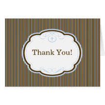 Note religieuse croisée bleue moderne de Merci de  Cartes De Vœux
