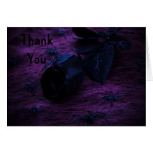 note rose éffrayante de Merci Carte