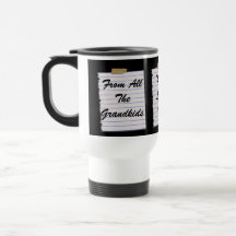Notes d'amour pour la tasse de grand-papa