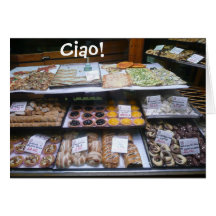 Notes de magasin de pâtisserie de Rome Italie, Cia Carte De Vœux