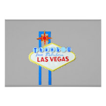Notes de Merci d'événement spécial de Las Vegas Invitations Personnalisables