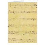 Notes musicales antiques grunges vintages carte de vœux
