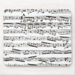 Notes musicales noires et blanches tapis de souris