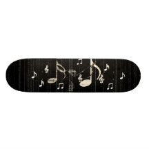 notes musicales skateboards