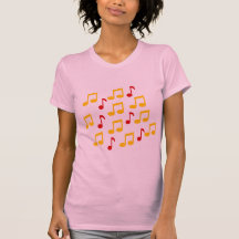 Notes - musique t-shirts