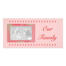 Notre carte photo de famille photocarte personnalisée