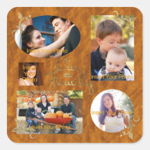 Notre collage d'album photos de famille autocollants