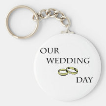 Notre jour du mariage porte-clefs