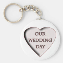 Notre jour du mariage porte-clefs
