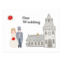 Notre mariage carte postale