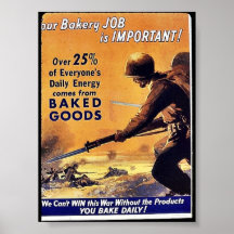 Notre travail de boulangerie est important posters