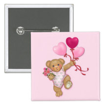 Nounours de ballon badge