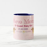 Nounours de rampement - nouvelle maman de fille -  tasse