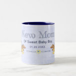 Nounours de rampement - nouvelle maman de garçon - tasse à café