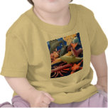 Nourrisson de tee - shirt d'animaux de vie marine t-shirts