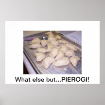 Nourriture de Poish, affiche, Pierogi, Internation