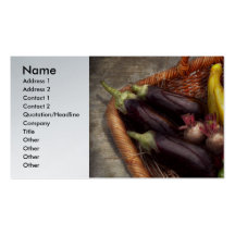 Nourriture - légumes - du jardin de la mère cartes de visite personnelles